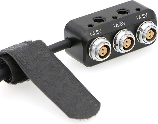 14.8V Power Splitter Box Cable Lemo 2 Pin Male To 3*2 Pin Box หญิง สําหรับ ARRI RED