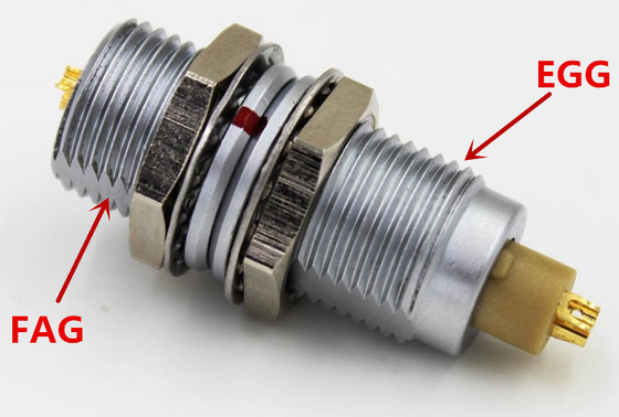 ปลั๊กต่อ Plug FAG 2 พิน, ตัวเชื่อมต่อแบบวงกลมขนาด 0B FGG.0B.302.CLA