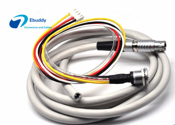 ซื้อ ตัวเชื่อมต่อระบบของเหลวผสมไฟฟ้าแบบผสม 7pin Lemo 2B Gasline Custom Power Cables การผลิตออนไลน์