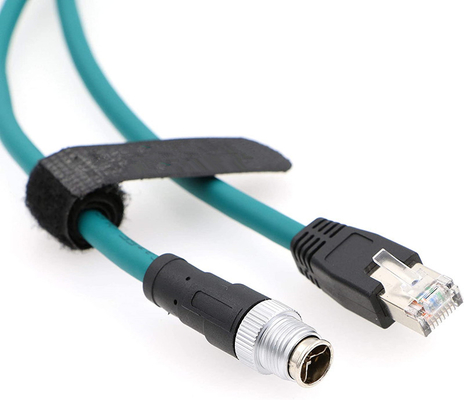 ซื้อ M12 8 ตําแหน่ง X รหัสไปยัง RJ45 สาย Ethernet อุตสาหกรรมสําหรับ Cognex ใน 8200 8400 ซีรีส IP67 กันน้ํา online manufacture
