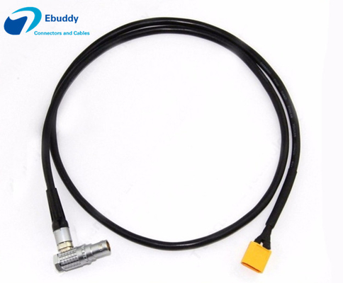 ซื้อ กล้องสีแดงเข้ม Epic 12V สายไฟ DC ชาย XT60 ไปยัง LEMO Right Angle Female online manufacture