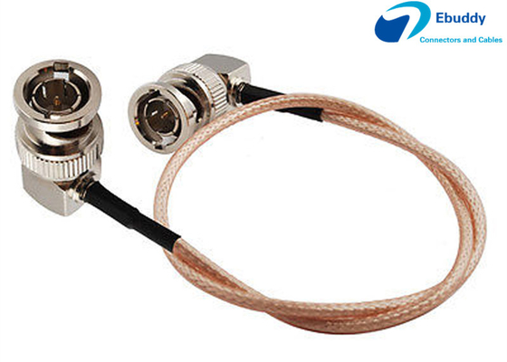 ซื้อ สาย Lanparte HD SDI Video สายเคเบิล BNC เพศผู้ชาย BNC Right Angle Plug สายสัญญาณ Pigtail Coaxial RG179 online manufacture