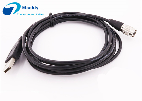 ซื้อ สายไฟ 6 สายสำหรับสายข้อมูล USB  Custom สายไฟ HR10A-7R-6S online manufacture