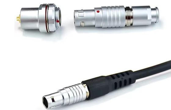 ซื้อ Compatible LEMO FGG EGG 2B circular connectors Male And Female With Customized Cable Assmebly Manufacturer online manufacture