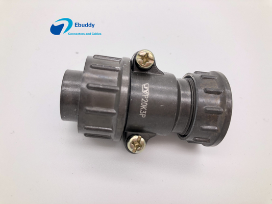 ซื้อ หญิงเสียบขั้วต่อสายเคเบิลวงกลม 3 พิน P20K3P PPS ฉนวน CE ROHS รับรอง online manufacture