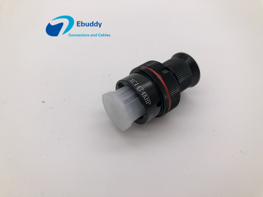 ซื้อ 4 Pin Ciruclar Aviation Connector, ตัวเชื่อมต่อสายเคเบิลข้อมูล XY14T4KHP สำหรับการบินและอวกาศ การผลิตออนไลน์