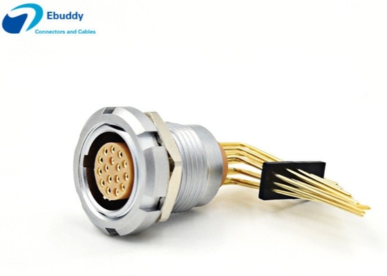 ซื้อ ซ็อกเก็ต PCB มุมขวา 16 พิน Lemo ECG เต้ารับ 16 พินพร้อมถั่วสองตัว ECG.1B.316.CLV online manufacture
