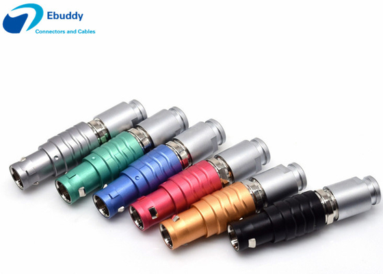 ซื้อ สีที่กำหนดเองตัวเชื่อมต่อ Lemo B Series FGG G คีย์ 1B ปลั๊กตัวผู้ 8 ขา FGG.1B.308 การผลิตออนไลน์