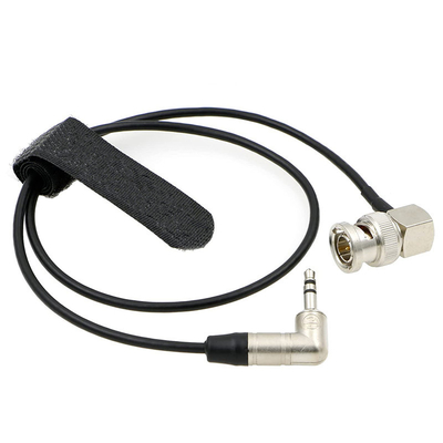 Tentacle มุมขวา 3.5mm TRS ไปยังตรง Audio BNC Timecode Cable HIFI Assembly