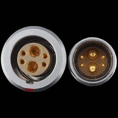 M18 คอนเนกเตอร์ 4 สัญญาณแบบโคอาเซียลคู่ คอนเนกเตอร์ผสม FGG EGG 3B 4+2 พล็อกและซ็อต