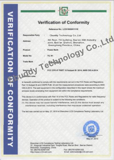 ประเทศจีน Ebuddy Technology Co.,Limited รับรอง